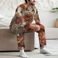 thumbnail image 7 of Fotbe Adorable Kitten In Kimono Pattern Long Sleeve Pajama Set for Men,Sleepwear Set,2-piece Loungewear Set,Soft PJs Comfy Nightwear with Pockets-Large, 7 of 7