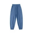 thumbnail image 2 of Ahuyic Long Pants for Kids,Boys Solid Color Sport Pants Dry Joggers Mosqui- Repellent Trousers for Outdoor Wear,13 Years Blue, 2 of 4