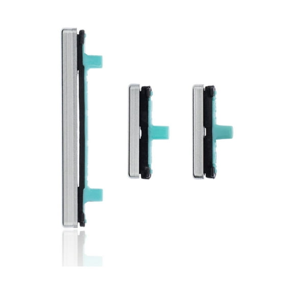 Replacement Hard Buttons (Power / Volume / Switch) Compatible For Samsung Galaxy S8 / S8 Plus (Silver)