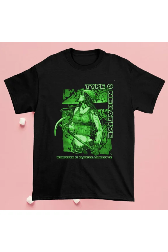 New Rare Green In Hell Type O Negative T-Shirts Black All size Shirt C303