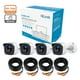 thumbnail image 1 of Kit Cámaras de Seguridad de 4 Cámaras HD 720p Bala color Blanco Metálicas, 1 of 4