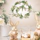 thumbnail image 1 of Guirnalda de huevos de Pascua, decoración colgante, suministros para el día de Pascua, adorno floral, guirnalda de huevos, para chimenea interior y Macarena Guirnalda de flores, 1 of 8
