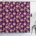 thumbnail image 1 of Ambesonne Thistle Shower Curtain, Vibrant Color Scottish, 69"Wx75"L, Yellow Green and Purple, 1 of 3