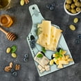 thumbnail image 5 of Science Cutting Board, Phases on the Moon as Seen from Earth Celestial Rotation Astrology Cycle, Decorative Tempered Glass Cutting and Serving Board, Wine Bottle Shape, Black Grey Blue, by Ambesonne, 5 of 5