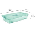 thumbnail image 3 of Sterilite 56 Qt. Wheeled Fresh Scent Box Aqua Tint Set of 4, 3 of 6