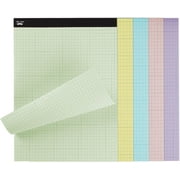 Mr. Pen- Pastel Graph Paper, 11"x8.5", 4x4 (4 Squares Per Inch), Pastel Colors, 50 Sheets (10 Sheets Per Color)