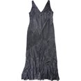 thumbnail image 1 of Ralph Lauren Womens Metallic Gown Dress, Blue, 4, 1 of 1