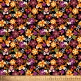 thumbnail image 3 of David Textiles, Inc. 21" x 18" 100% Cotton Hallow Flowers Precut Sewing & Craft Fabric, Black, 3 of 3