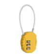 thumbnail image 1 of Uxcell 1-Pack Candado de Combinación, Aleación de Zinc 3 Dígitos Contraseña Candado Redondo para Equipaje Candado Sin Llave para Exterior [Amarillo], 1 of 7
