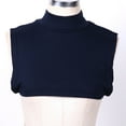 thumbnail image 3 of TiaoBug Womens Fake Collar Half Blouse Top Dickey Collar Neck Cover Turtleneck Warm Pullover Shirt Navy Blue One Size, 3 of 7