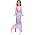 thumbnail image 3 of 4PCS Mermaid Tails for Swimming for Girls Kids Mermaid Swimsuit Costume Princess Bikini Set Bathing Suits_Special Gift, 3 of 5
