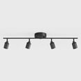 thumbnail image 5 of Shura Matte Black 4-Light Track Light with Rotatable Heads, Integrated LED Bulbs, 3500K, 5 of 8