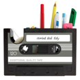 thumbnail image 1 of Portalápices Con Forma De Cassette Retro Organizador De Cesta De Almacenamiento Negro Portalápices En Forma De Cinta Para Regalo Para El Hogar Estudiante matsuzay EL010984-00, 1 of 6