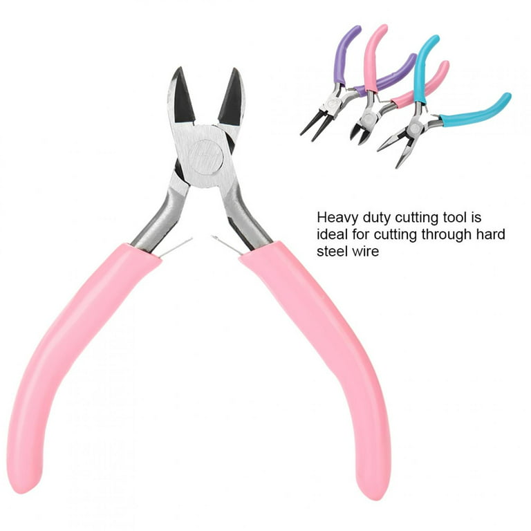 8 Pcs Jewelry Making Pliers Tool Kit, Needle Nose Pliers, Round Nose  Pliers, Wire Cutters, Crimping Pliers, Bent Nose Pliers, End Nippers, Bail  Making Pliers, Nylon Pliers for DIY (Multicolor)