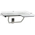 thumbnail image 6 of Seachrome Lift-Assist Shower Transfer Seat, Phenolic Top, L-Shape, Reversible, Wall-Mount, 32 x 22-1/2 Inches, White, 6 of 7