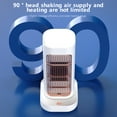 thumbnail image 6 of Nkmbld Mini Heater for Office Desk, Portable Desktop Ceramic Heater Fan for Bedroom with Adjustable Thermostat and Overheat Protection, White, 6 of 8