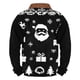 thumbnail image 3 of Sudadera sin capucha para hombre, informal, a la moda, con cuello alto, estampado, con cremallera, jersey de manga larga, blusa de poliéster para hombre, 3 of 3