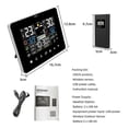 thumbnail image 3 of Weather Station with Outdoor Sensor, Wireless Colorful LCD Screen Digital Weather Barometer Moon Phase Alarm Clock Weather Forecast17.8*7.3*14cm, 3 of 4