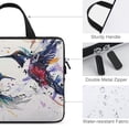 thumbnail image 3 of WERPE Birds Paint Splatters Neoprene Laptop Carrying Bag Diving Fabric Tablet Cover 12inch, 3 of 5