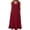 Dresses-541Wine, variant on Gamivast Maxi Dresses for Women Sleeveless V-Neck Solid Color Ruffle Sundress Loose Fit Pockets Beach Dress Flowy Summer Vacation Holiday Party