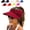 Claret, variant on Women's UPF 50+ UV Protection Sun Visor Hat – Wide Brim Lightweight Foldable Ponytail Cap for Summer Beach