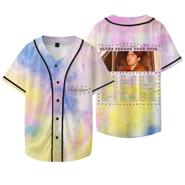 Kevin Kaarl Logo Veste de Baseball Tee Ultra Sodade Tour Merch Unisexe Col en V Manches Courtes T-Shirts