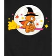 thumbnail image 3 of Care Bears - Witch And Flying Broomstick Trick Or Sweet Bear - Men's Crew Fleece Sweatshirt, 3 of 5