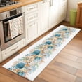 thumbnail image 2 of Beach Coastal 2'x6' Runner Rugs for Hallway Kitchen Bedside Non Slip Washable, Nautical Shell Starfish Coral Summer Entryway Rug Runners with Rubber Backing, Long Carpet Runner for Laundry Room, 2 of 8