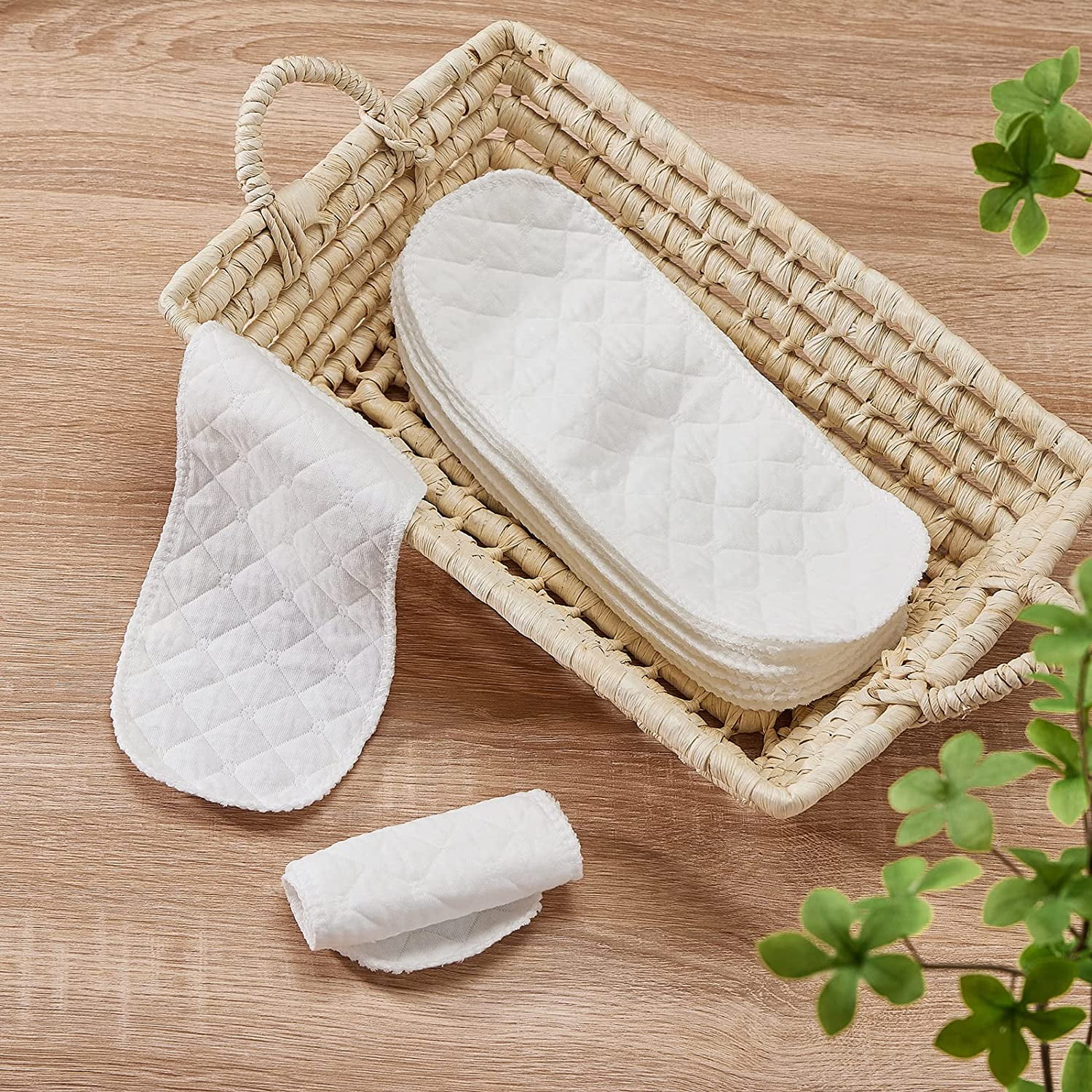 Tutuviw Cotton Cloth Diapers Unbleached Prefolds Baby Cloth Diaper