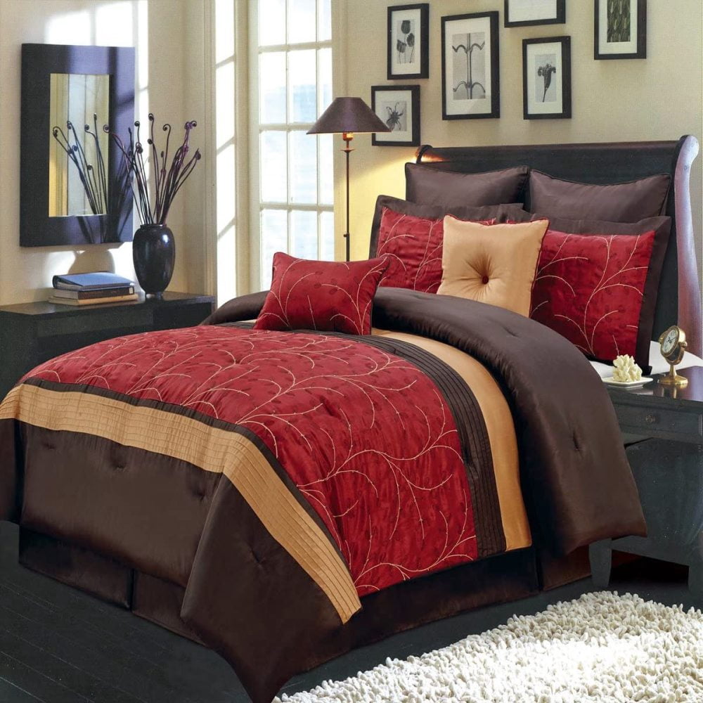Comforter, Bed Skirt, Pillow Shams 