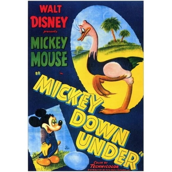 Posterazzi MOV250232 Mickey Down Under Movie Poster - 11 x 17 in.