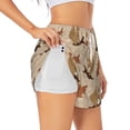 thumbnail image 1 of Balery Cartoon Squirrel Pantalones cortos deportivos para mujer con forro y dos bolsillos, elásticos, para entrenamiento, gimnasio, yoga-X-Large, 1 of 7