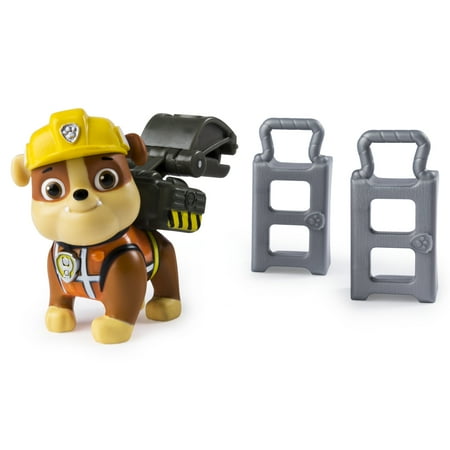 PAW Patrol, Ultimate Rescue Construction Rubble Figure with Flip Open Backpack, for Ages 3 and Up