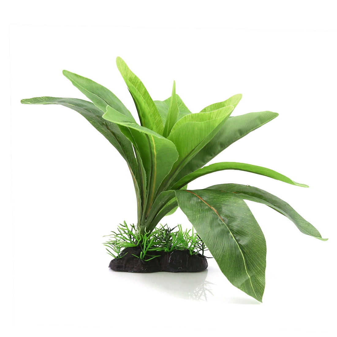 1 Pc Aquarium Betta Fish Tank Artificial Big Leave Banana Tree