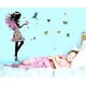 thumbnail image 3 of Vinil Decorativo Infantil Niña Ada Mariposas Naturaleza H&Jess  Vinil decorativo, 3 of 4
