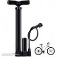 thumbnail image 4 of Bomba para bicicleta, bomba para pelota, bomba de piso con manómetro de alta presión de 120 PSI, válvula Presta y Schrader para neumáticos de bicicleta, pelotas de baloncesto y fútbol, 4 of 5