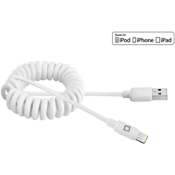Cellet Durable Lightning 8Pin to USB Charging Data Sync Coiled Cable