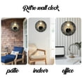 thumbnail image 5 of Black and Gold Wall Clock for Bedroom - Silent Wall Clock Non Ticking  12 Inch Wall Clocks Battery Operated, 5 of 6