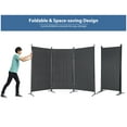 thumbnail image 5 of YRLLENSDAN Room Dividers Screen with 3 Panels, Temporary Wall Partitions and Dividers Freestanding Folding Privacy Screen for Room Bedroom Metal Frame Portable Wall Divider Room Separation, 5 of 9