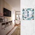 thumbnail image 5 of Yayeee Rocker Switch Wall Plate 1-Gang 4.6"x2.9" Home Decorative Outlet Cover, Green Ocean Waves Pattern, 5 of 6