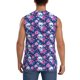 thumbnail image 4 of Balery Skull Flower Camisetas sin mangas para hombre, absorbe la humedad y protege contra el mal olor.-Medium, 4 of 7