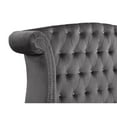 thumbnail image 4 of Sophia King 4 Pc Tufted Upholstery Bedroom Set Made With Wood in Gray, 4 of 13