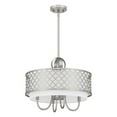 thumbnail image 4 of 41104-91 Livex Lighting Arabesque - 5 Light Pendant in Glam Style - 18 Inches wide by 17.5 Inches high-Brushed Nickel Finish    -Traditional, 4 of 12