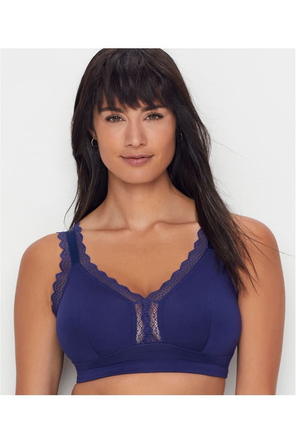Navy Dalis Full Busted and Curvy Bralette, US 38DDD, UK 38E, NWOT