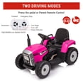 thumbnail image 4 of Kojooin Kids Ride On Tractor with Detachable Trailer, 12V Electric Ride On Toy with Remote Control and LED Headlights, 4 of 8