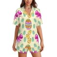 thumbnail image 1 of Sdmnsg-T Chicken And Rooster Women Pajama Set Short Sleeve Comfy Pjs Sets 2 Piece Lounge Set, 1 of 8