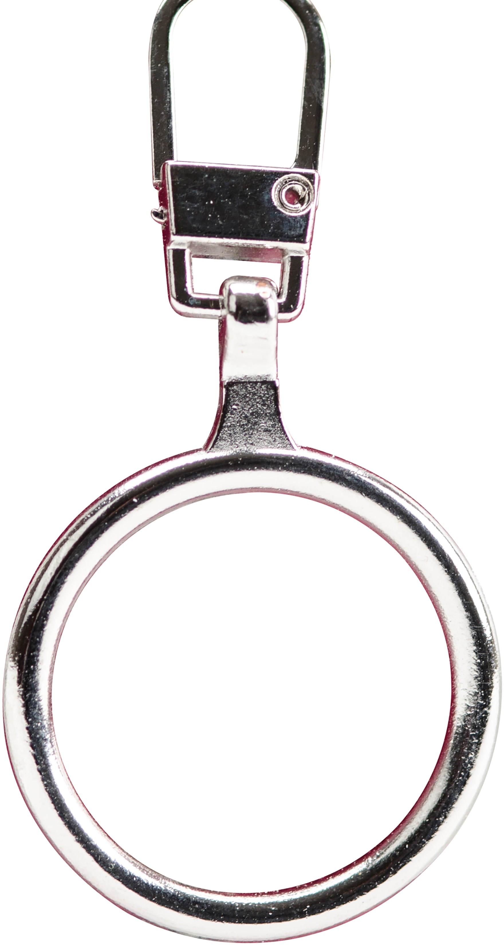 Mood Exclusive Italian Large Silver Round Metal Zipper Pull