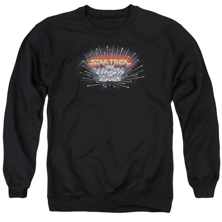 Star Trek Khan Logo Adult Crewneck Sweatshirt Black