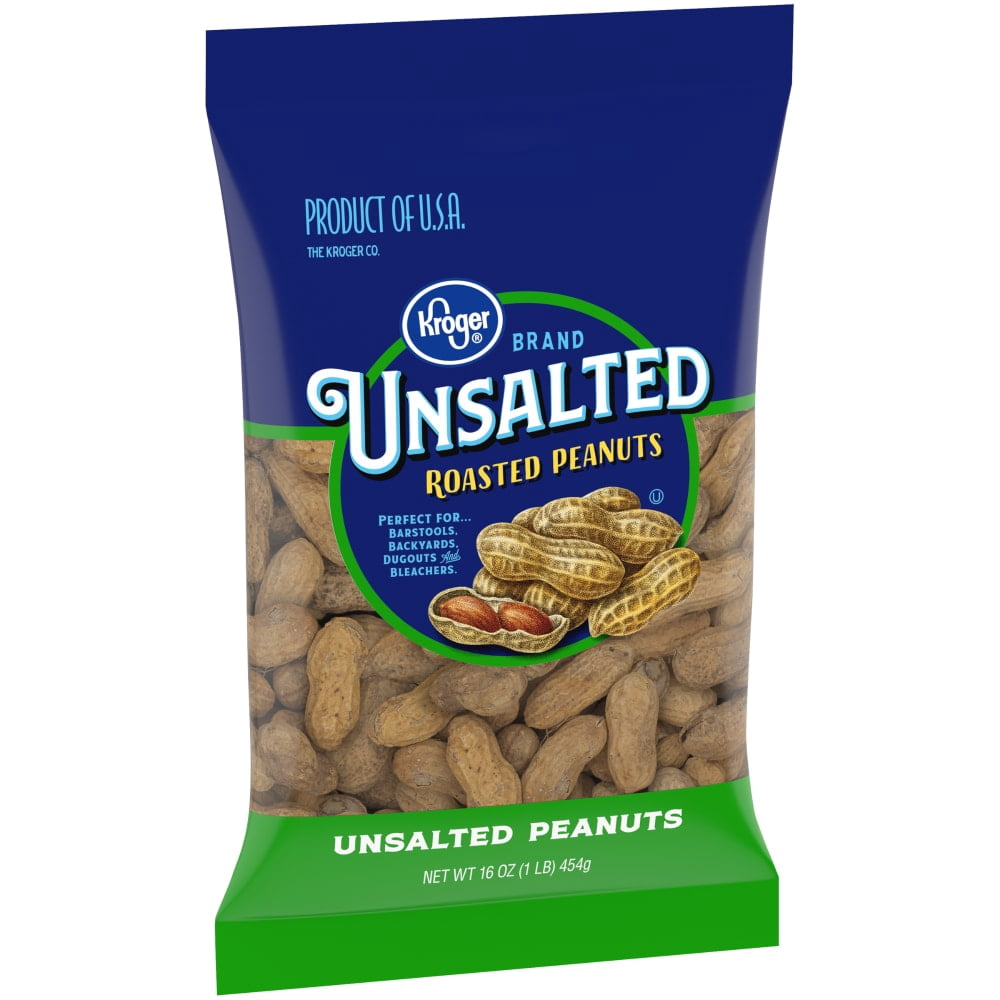 Kroger Unsalted In-Shell Peanuts 16 oz - 5 Pack