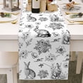 thumbnail image 2 of Dsscvnef Easter Bunny Egg Pattern Linen Print Kitchen Dining Room Insulated Decorative Placemat（H）, 2 of 6